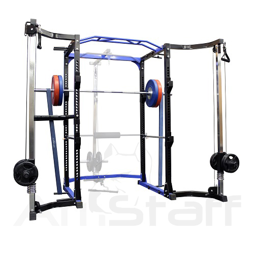 AmStaff TR023 Power Squat Rack with Cable Crossover